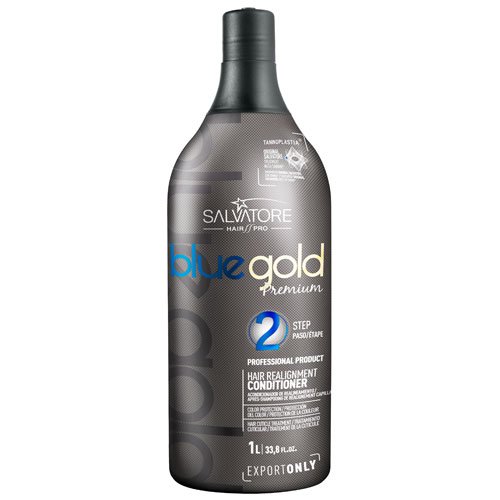 Anyonic shampoo straightening Salvatore Cosméticos Blue Gold Taninoplasty 1L