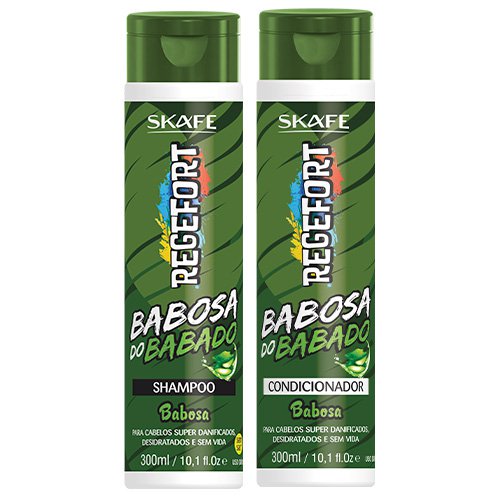 Kit Mantenimiento Skafe Regefort Babosa do Babado Aloe Vera 2x300ml