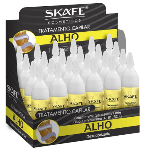 Kit Vial single dose Skafe Garlic Anti-loss and Anti-dandruff 24x10ml