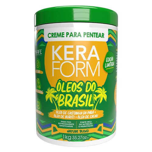 Leave-in Cream Skafe Keraform Brazil Oils Blend limited edition 1Kg Leave-in Cream Skafe Keraform Brazil Oils Blend limited edition 1Kg