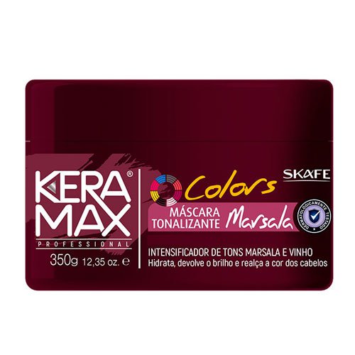 Mascarilla Matizadora Skafe Keramax Colors Marsala 350g