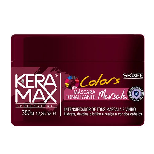 Mascarilla Matizadora Skafe Keramax Colors Marsala 350g Mascarilla Matizadora Skafe Keramax Colors Marsala 350g