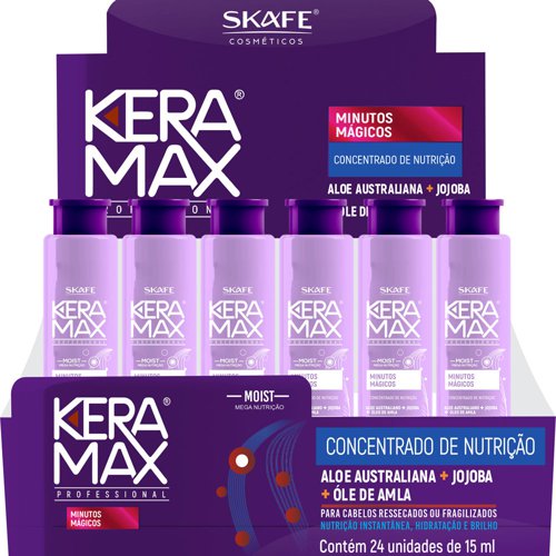 Kit Ampolla Megadosis Skafe Keramax Minutos Mágicos nutrición 24x15ml Kit Ampolla Megadosis Skafe Keramax Minutos Mágicos nutrición 24x15ml