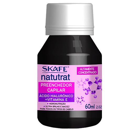 Hair Oil Skafe Natutrat Hyaluronic and Rosehip 100% vegan 60ml