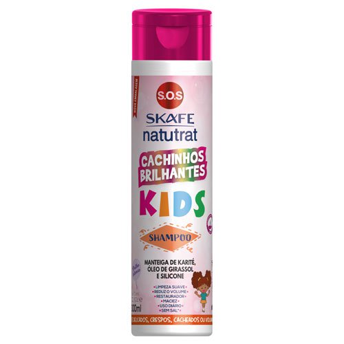 Maintenance pack Skafe Natutrat Kids Shine Little Curls girls 7 products