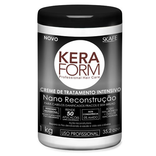 Mascarilla Profesional Skafe Keraform Nano Reconstrucción Ácido Hialurónico 1Kg