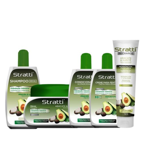 Maintenance pack Stratti Avocado & Keratin with Shea Butter 6 products