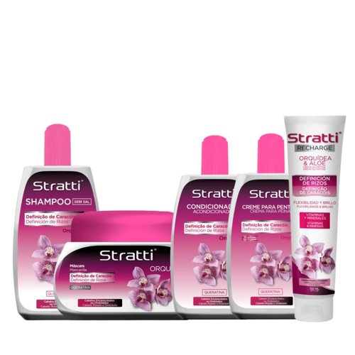 Maintenance pack Stratti Orchid & Keratin with Collagen and UV Filter 6 products