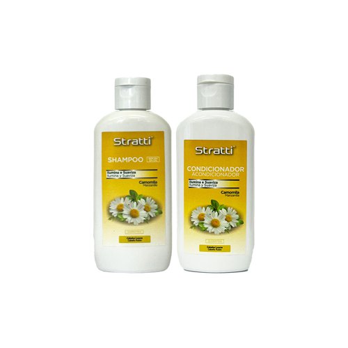 Pack Mantenimiento Stratti Camomila & Keratina 2x100ml Marketing