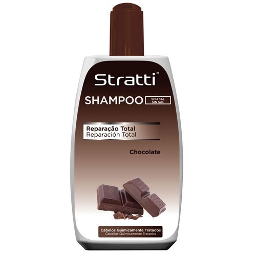 Shampoo Stratti Chocolate & Keratin total repair salt-free 400ml