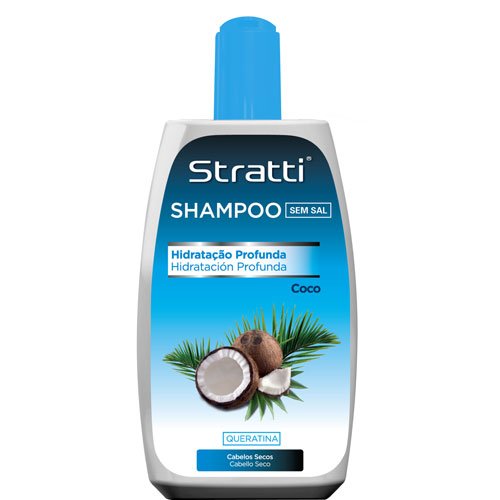 Champú Stratti Coco con Keratina sin sal 400ml