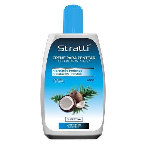 Crema de peinar Stratti Coco con keratina 300ml Crema de peinar Stratti Coco con keratina 300ml