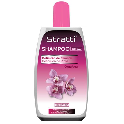 Shampoo Stratti Orchid curls definition with keratin salt-free 400ml -  BrasilyBelleza