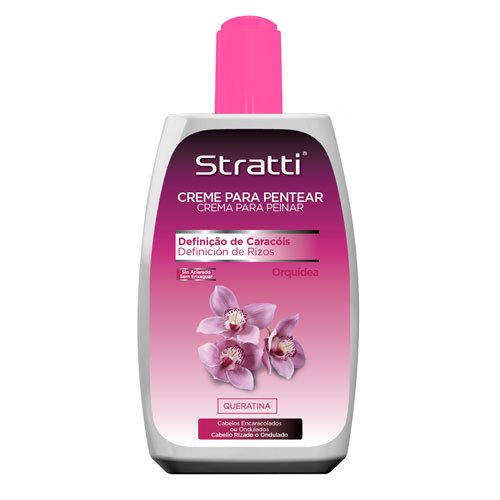 Crema de Peinar Stratti Orquídea Rizos con Keratina 300ml Crema de Peinar Stratti Orquídea Rizos con Keratina 300ml