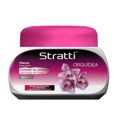 Mascarilla Stratti Orquídea Rizos con Keratina 550g Mascarilla Stratti Orquídea Rizos con Keratina 550g