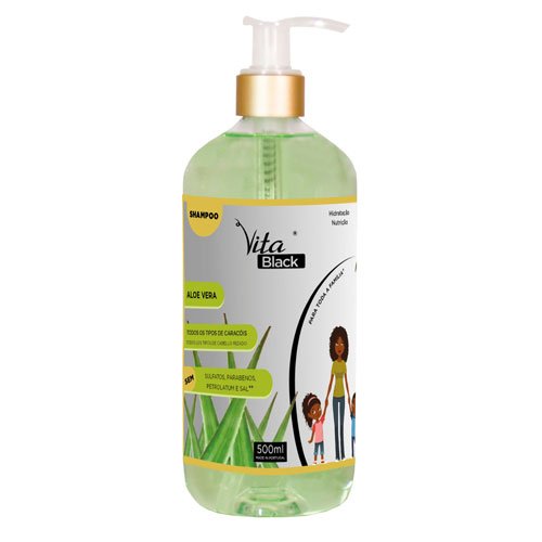Shampoo Curls Vitablack Aloe Vera salt-free 500ml