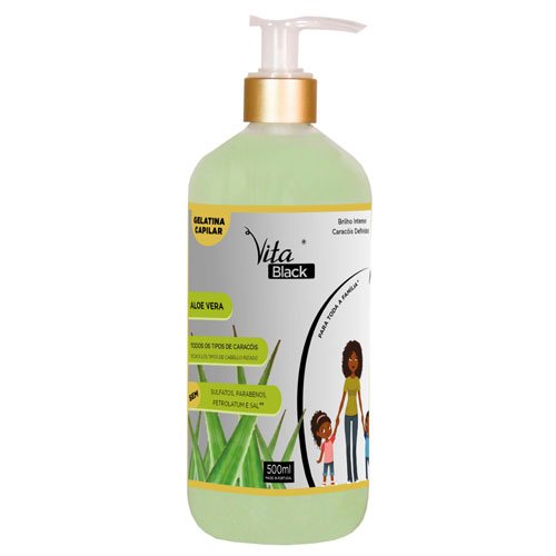 Gelatina de Rizos Vitablack Aloe Vera 500ml