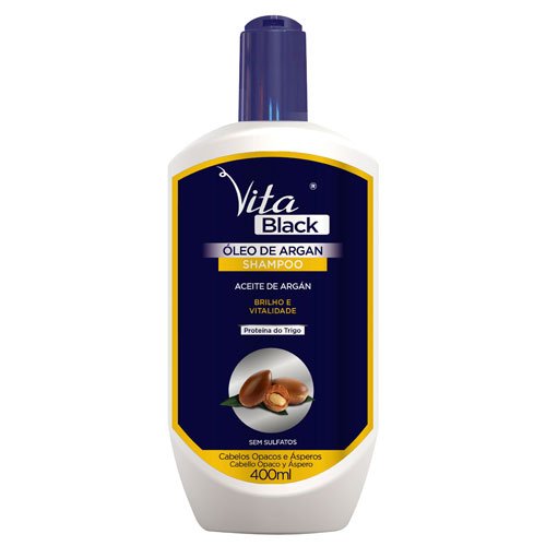 Shampoo Vitablack Argan and Shea Butter salt & sulfate free 400ml