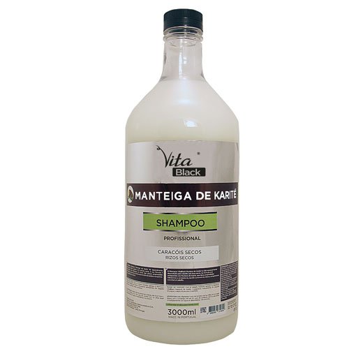 Champú Profesional VitaBlack Manteca de Karité sin sal 3L