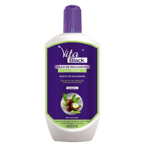 Pack mantenimiento VitaBlack Macadamia sin sal ni sulfatos 5 productos