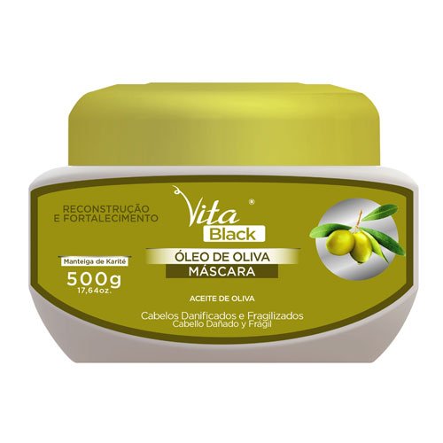 Mask Vitablack Olive Oil and Shea Butter 500g