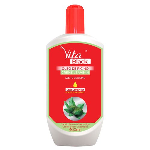 Crema de Peinar VitaBlack Aceite de Ricino 400ml