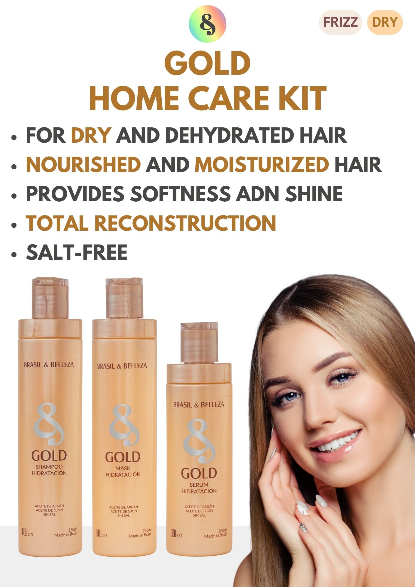 B&B Gold Argan y Ojon Hidratacion