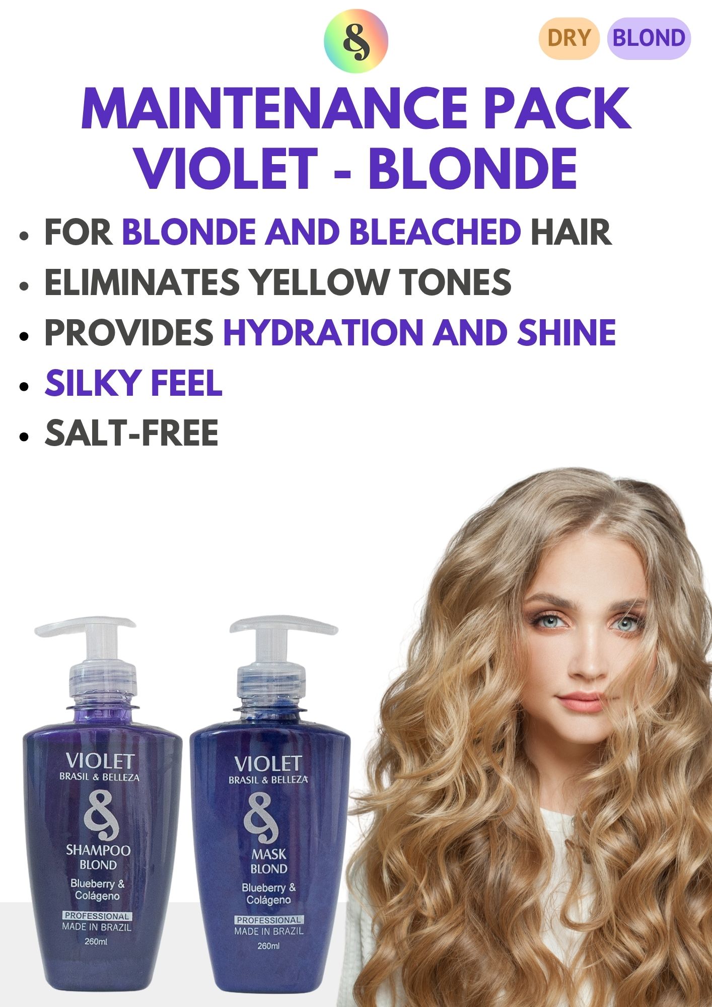 B&B Violet Blueberry y Colageno Blond