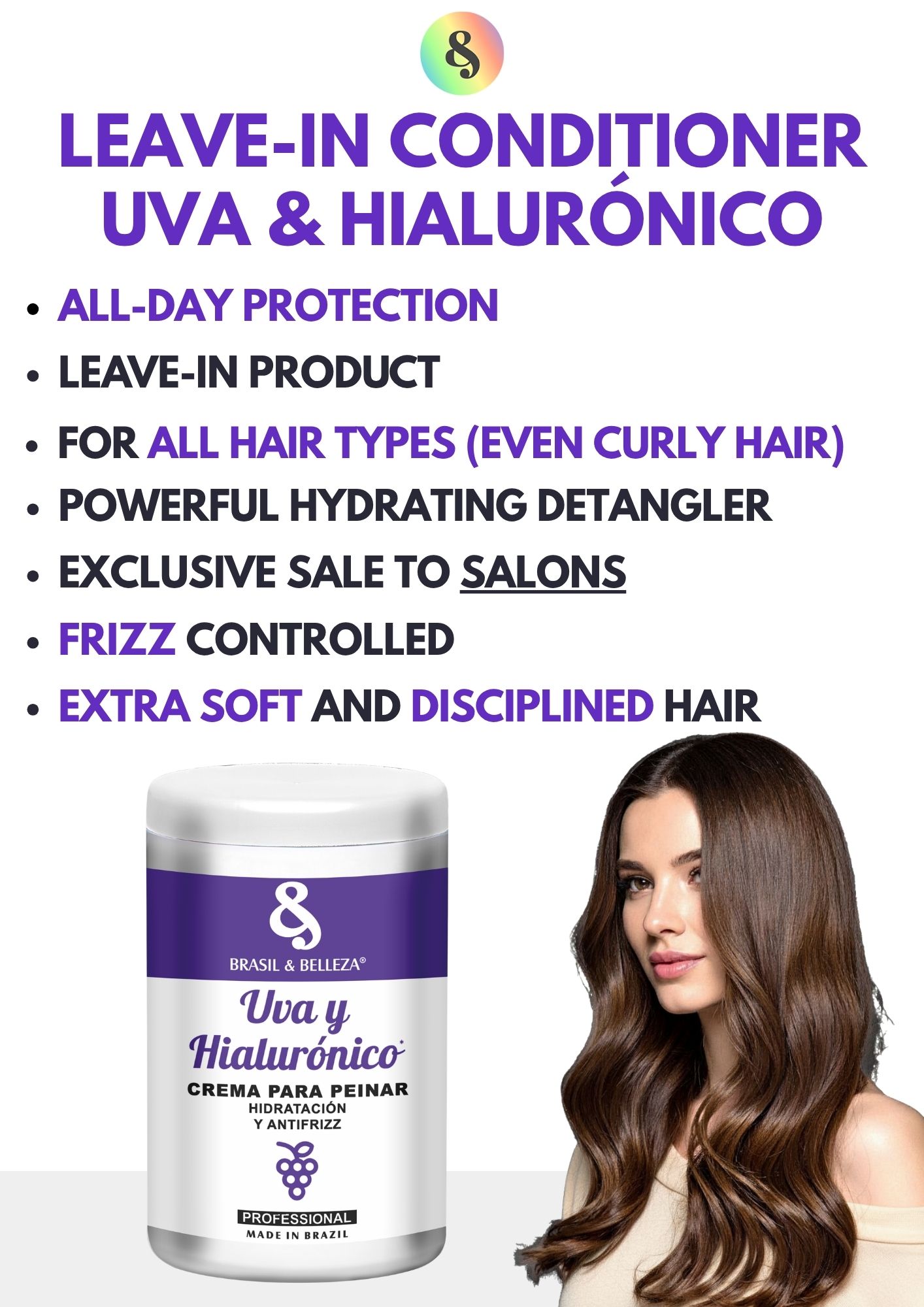 Crema de peinar Uva y Hialurónico
