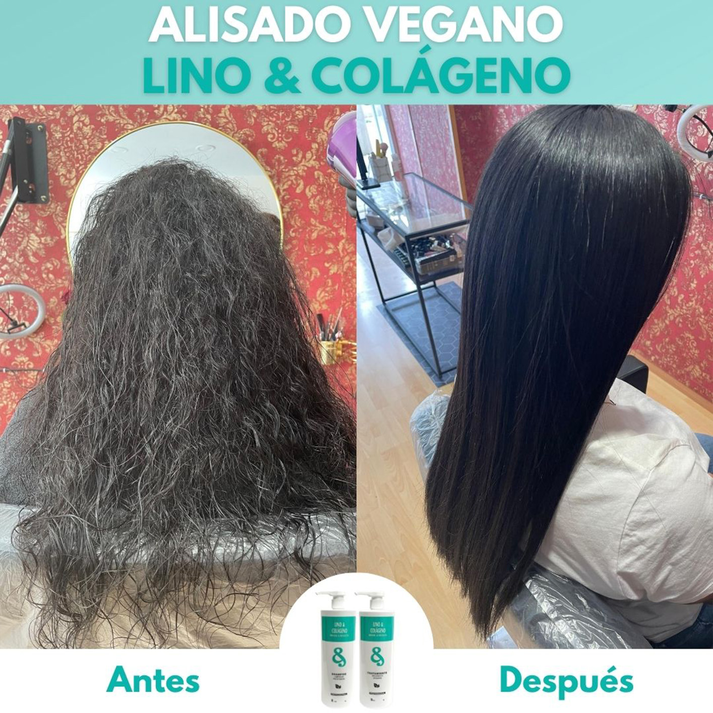 Kit Alisado Vegano Lino y Colágeno