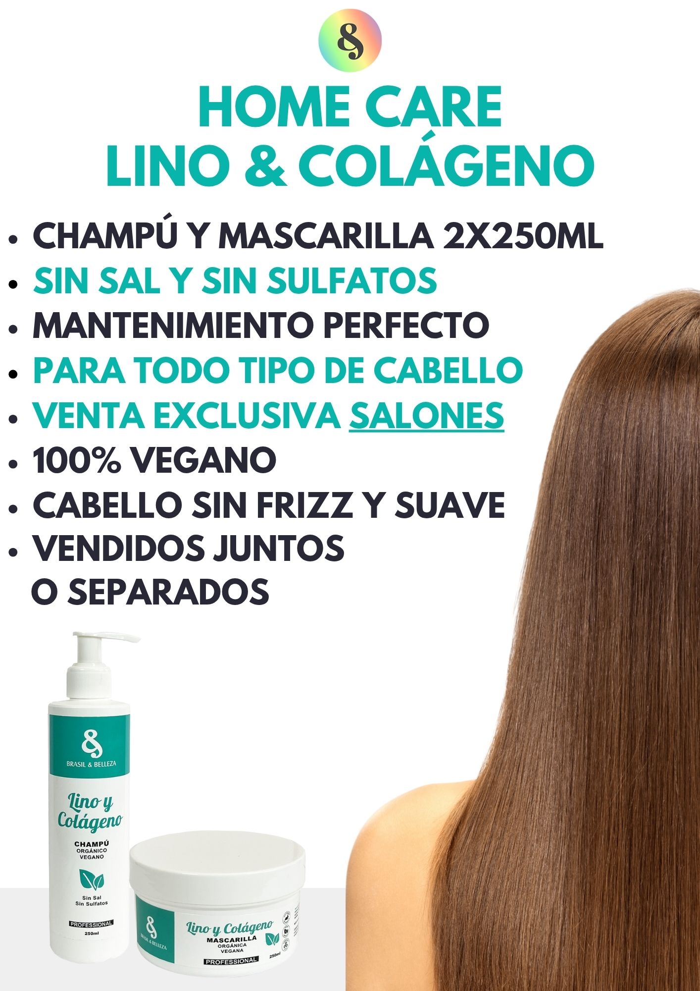 Kit Alisado de Keratina B&B Uva y Hialurónico 2x1L