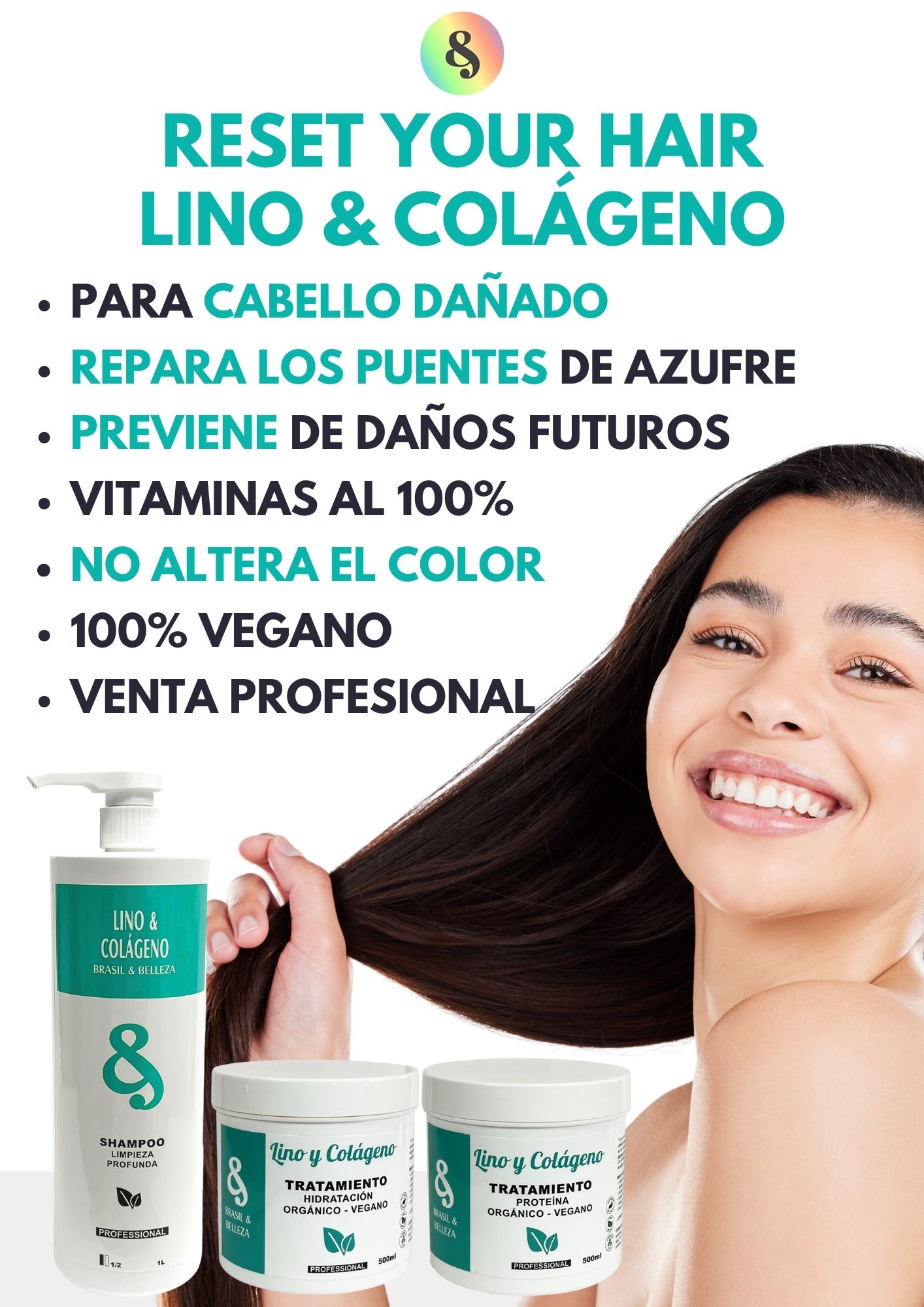 Kit Alisado de Keratina B&B Uva y Hialurónico 2x1L
