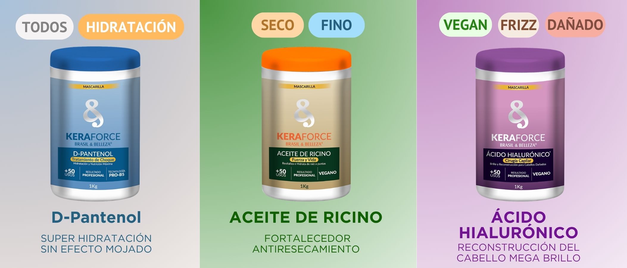 B&B Keraforce Cremas de Peinar Profesionales
