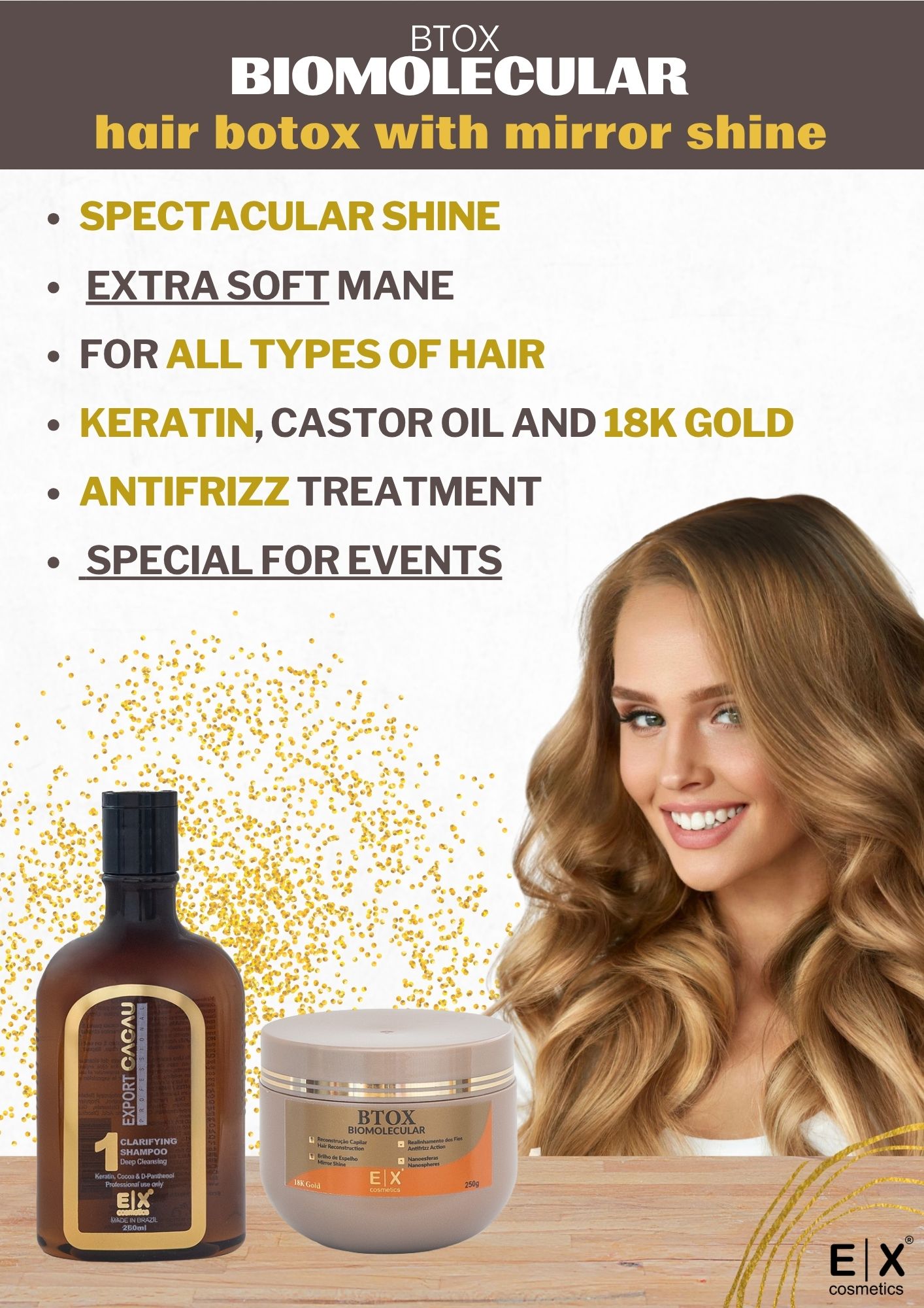 Export Cacau BTox Biomolecular Hair Botox Kit 2x1Kg