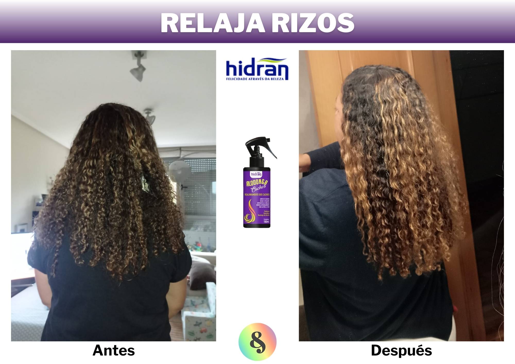 Tratamiento Relaja Rizos Hidran Queratina y D-Pantenol 190ml