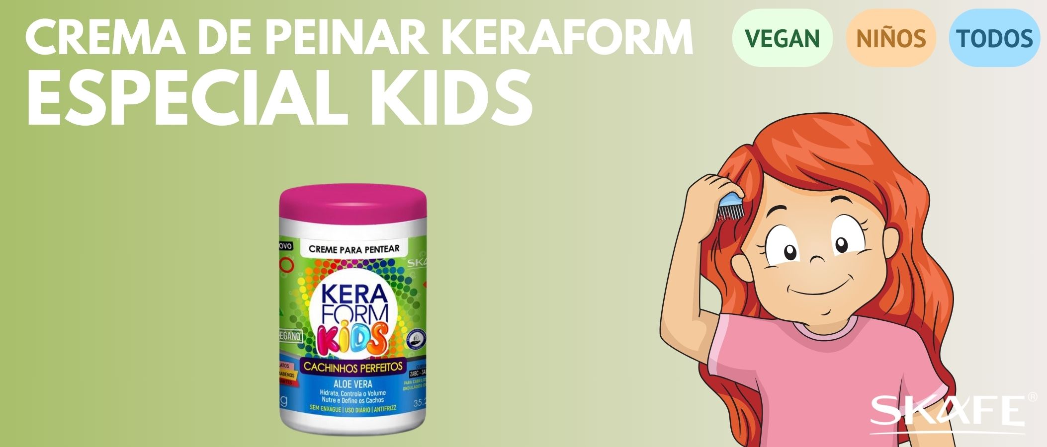 Crema de Peinar Skafe Keraform Kids