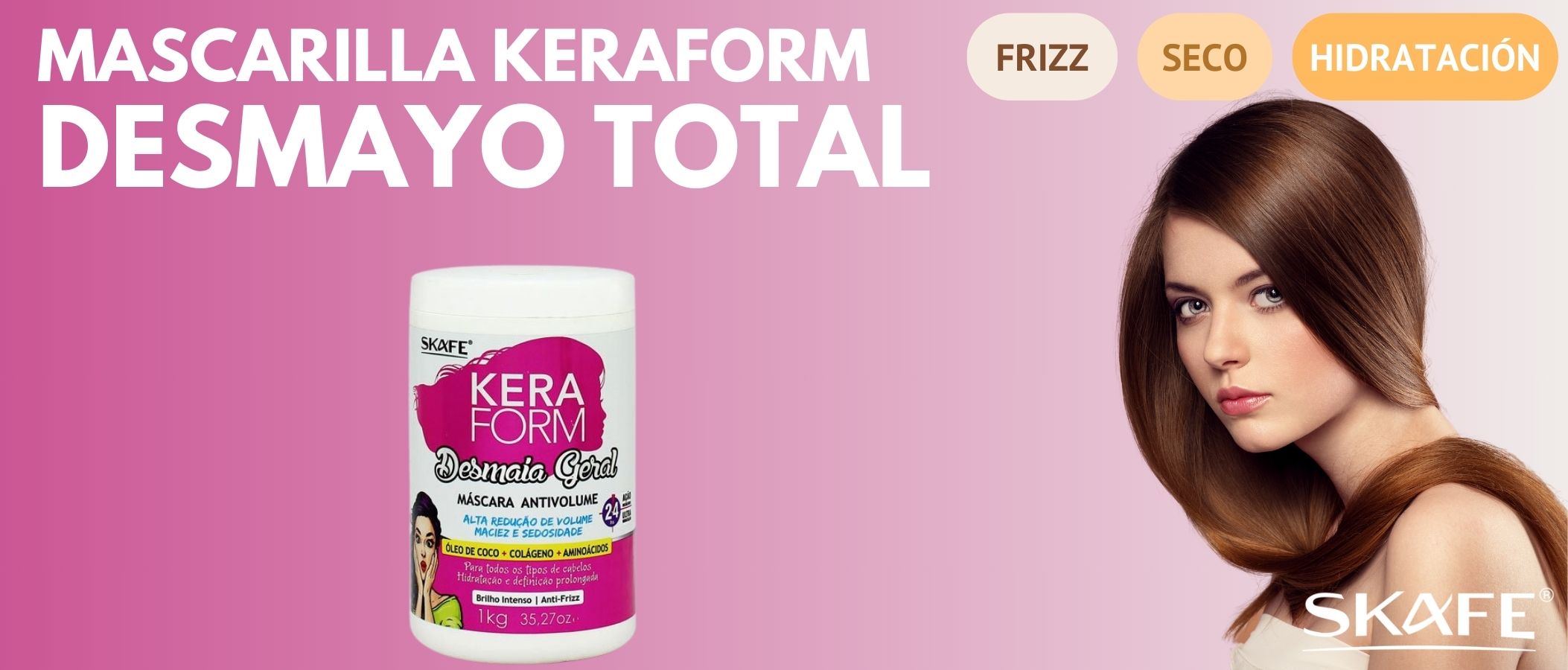 Mascarilla Profesional Skafe Keraform Desmaya Total 1Kg