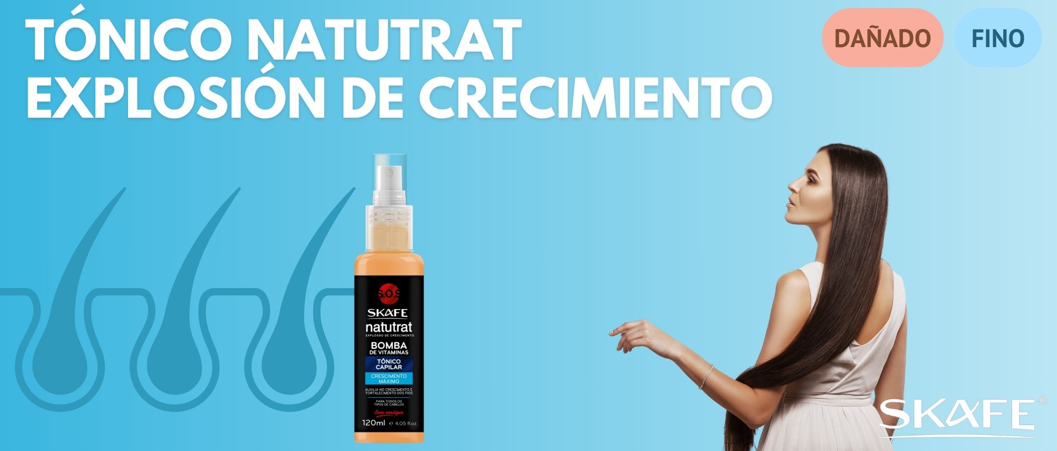 Tónico Skafe Natutrat Explosión de crecimiento 120ml