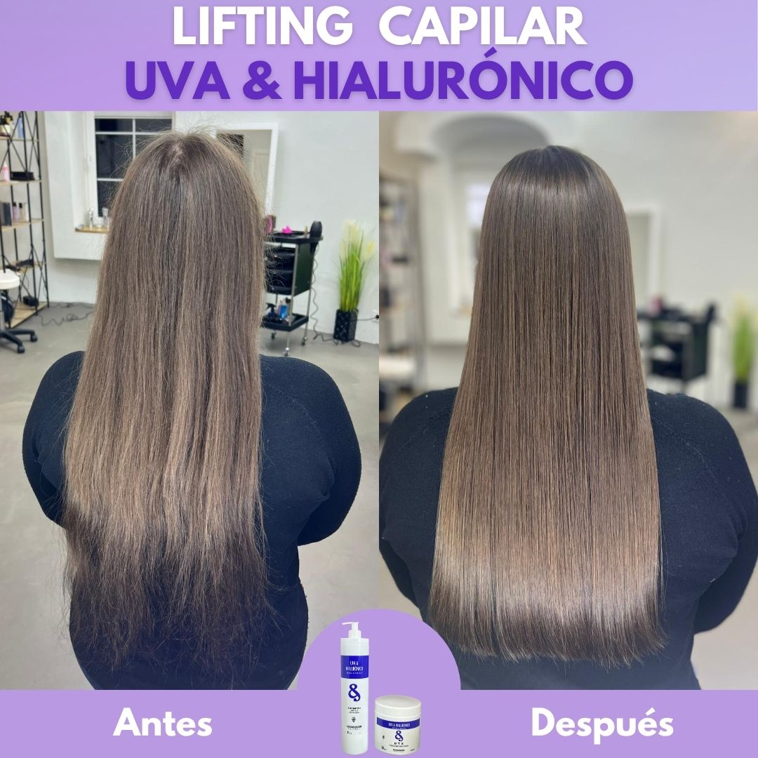 Kit Alisado de Keratina B&B Uva y Hialurónico 2x1L